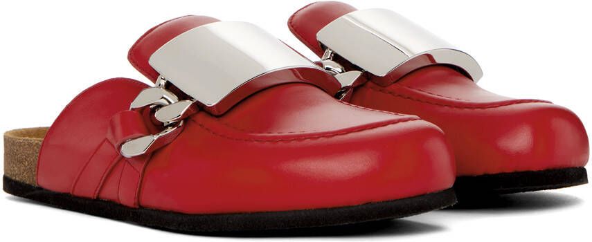 JW Anderson Red Gourmet Chain Mules