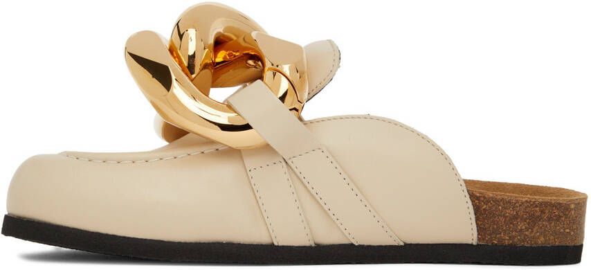 JW Anderson SSENSE Exclusive Beige Chain Loafers
