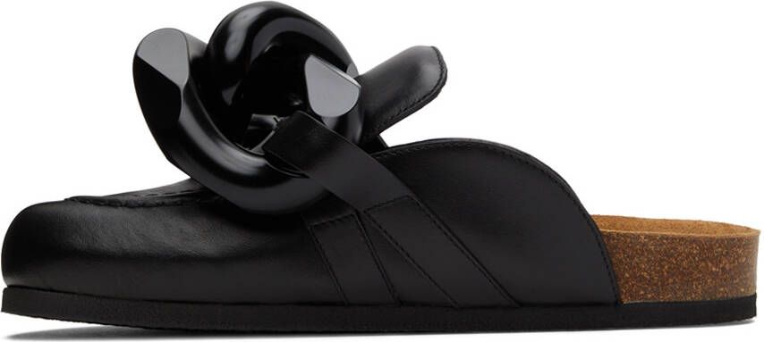 JW Anderson SSENSE Exclusive Black Chain Loafers
