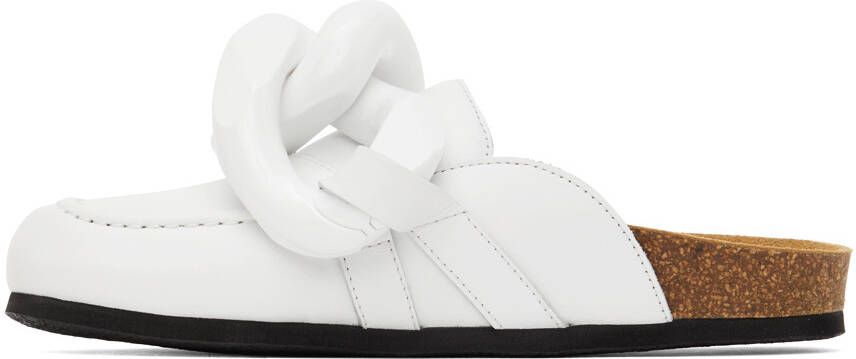 JW Anderson White Chain Loafers