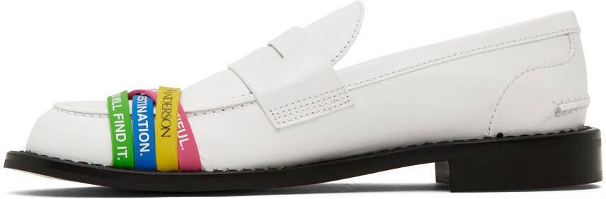 JW Anderson White Elastic Loafers