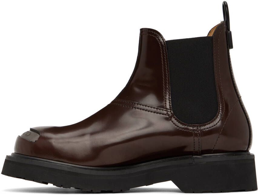 Kenzo Brown SMILE Chelsea Boots