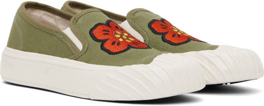 Kenzo Khaki Paris school Sneakers