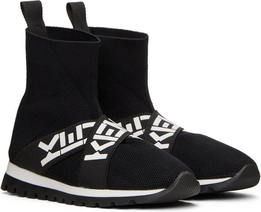 Kenzo Kids Black Sock Sneakers