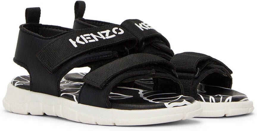 Kenzo Kids Black Velcro Sandals