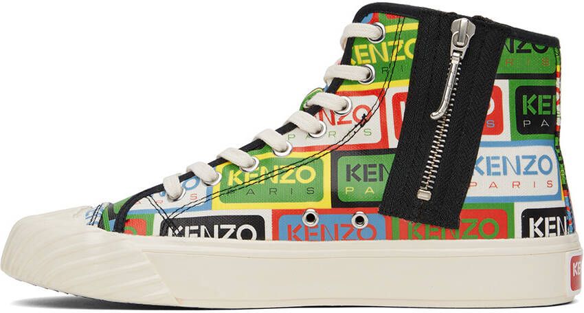 Kenzo Multicolor Logo Sneakers