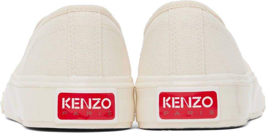 Kenzo Off-White Paris school Slip-On Sneakers