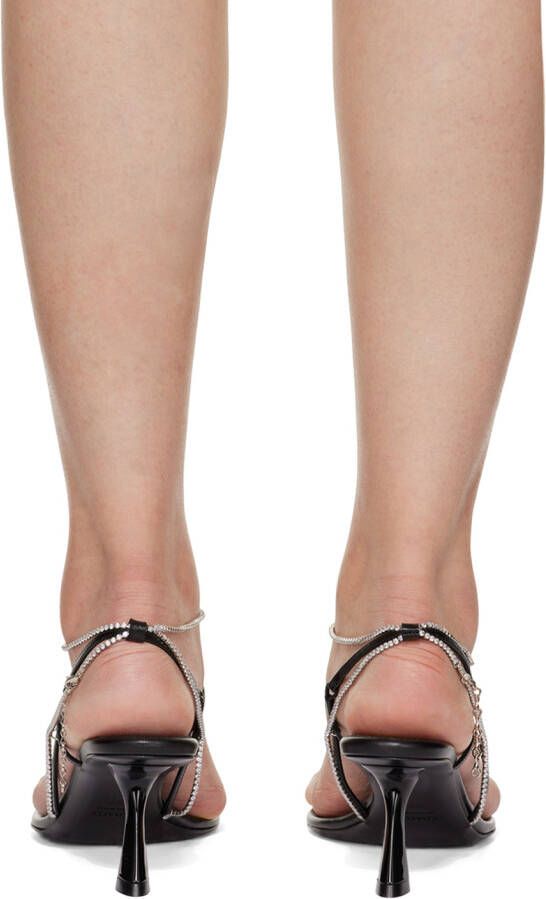 KHAITE Black 'The Linden' Heeled Sandals