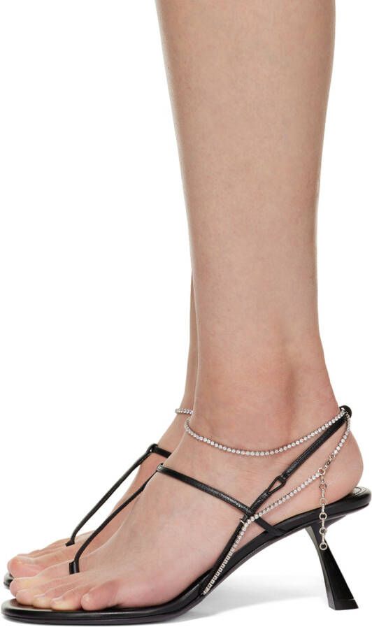 KHAITE Black 'The Linden' Heeled Sandals