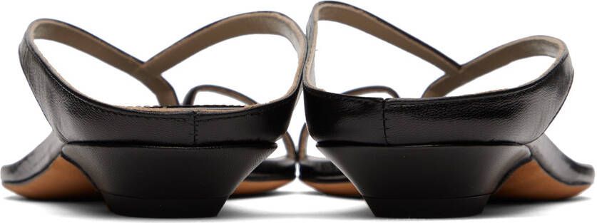 KHAITE Black 'The Marion' Sandals