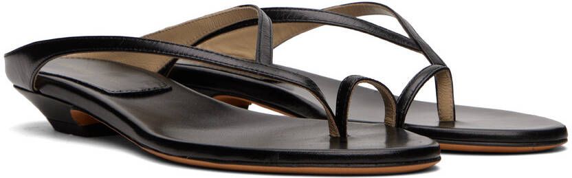 KHAITE Black 'The Marion' Sandals