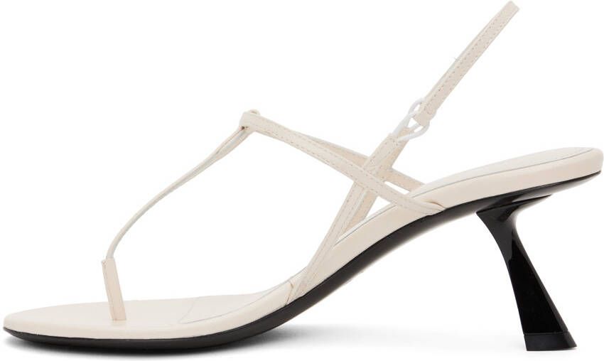 KHAITE Off-White 'The Linden' Heeled Sandals