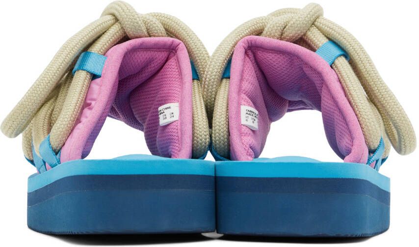 KidSuper Blue & Pink Suicoke Edition Lace Sandals