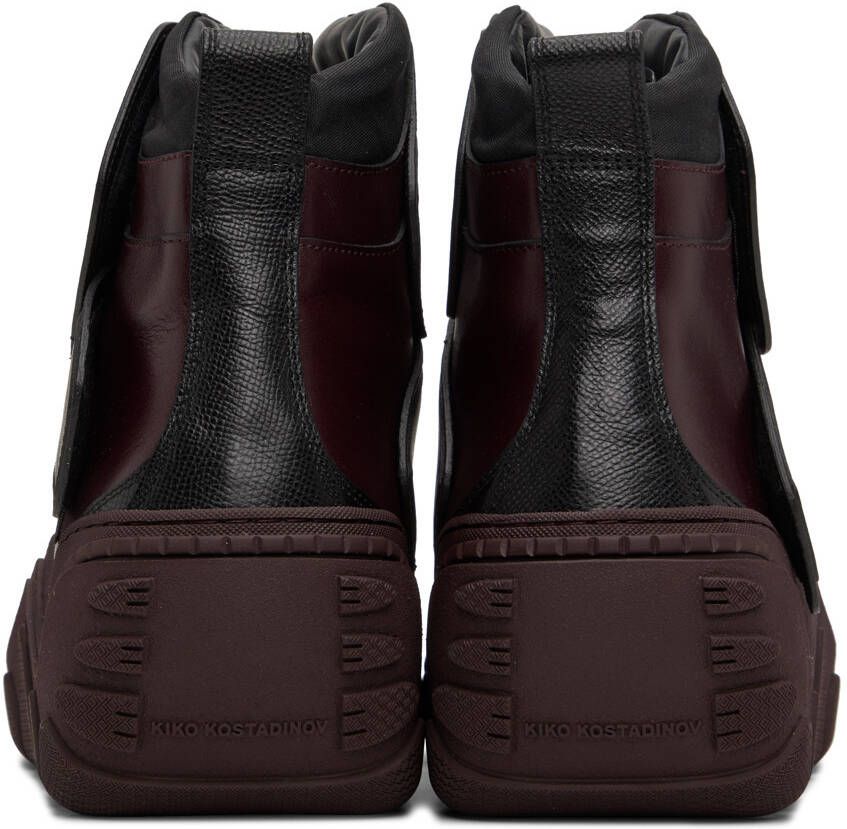 Kiko Kostadinov Burgundy Tonkin Boots