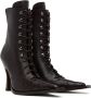 KNWLS Black Serpent Lace-Up Boots - Thumbnail 4