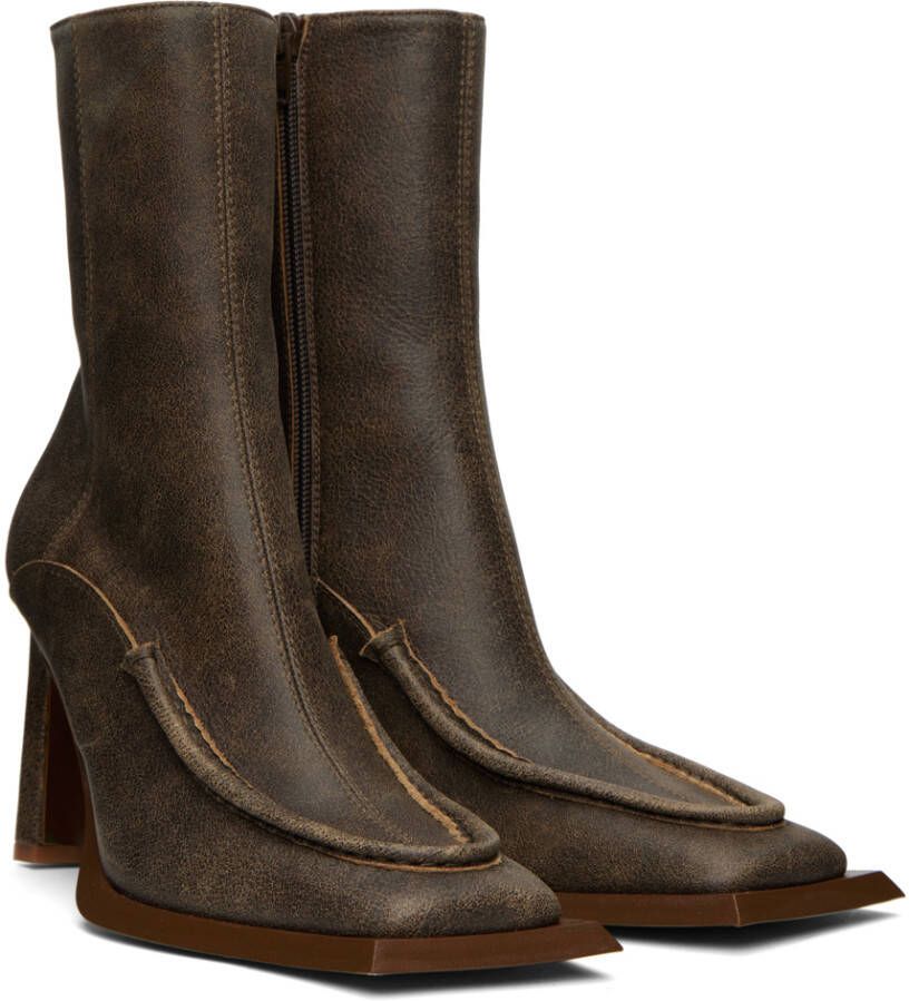 KNWLS Brown Hellz Boots