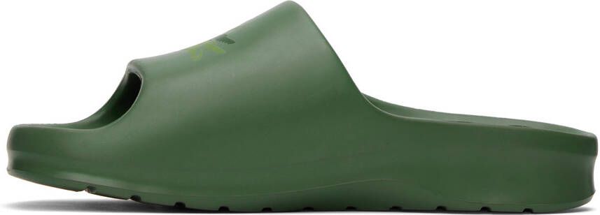 Lacoste Green Croco 2.0 Slides