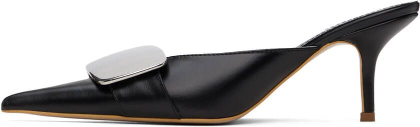 Lado Bokuchava Black Buckle Heels
