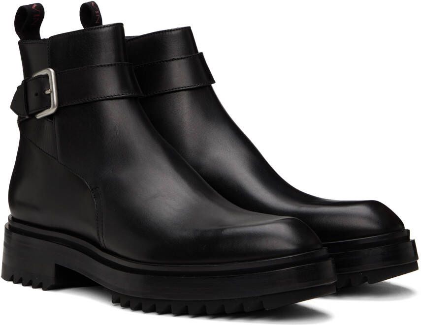 Lanvin Black Alto Boots