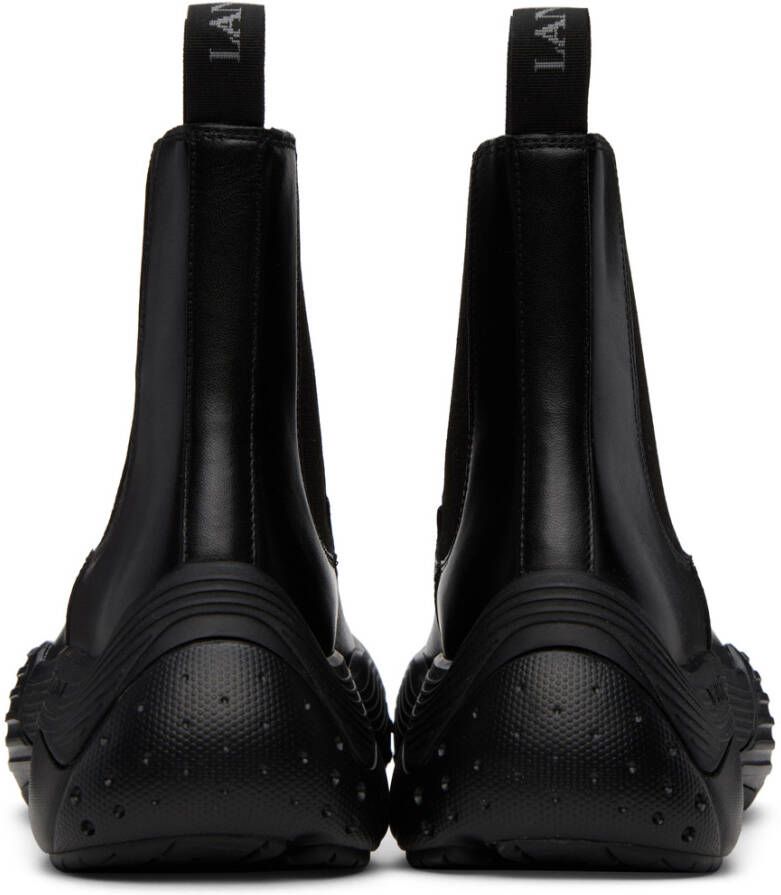 Lanvin Black Flash-X Bold Chelsea Boots