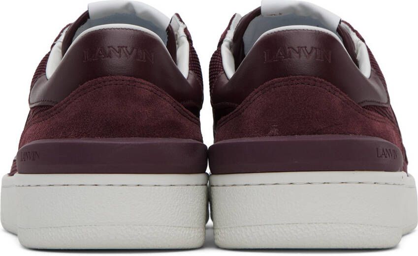 Lanvin Burgundy Clay Sneakers