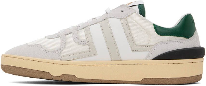 Lanvin Gray & Green Clay Sneakers
