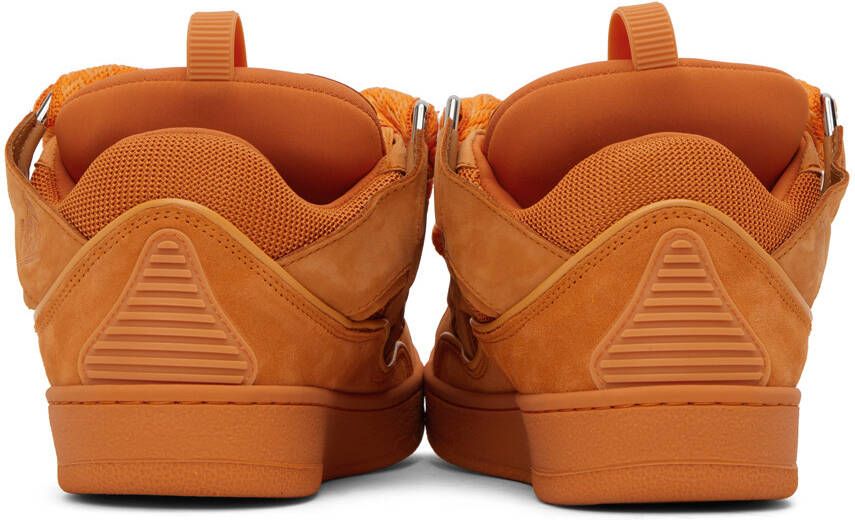 Lanvin Orange Curb Sneakers