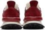 Lanvin Red & Burgundy Bumpr Sneakers - Thumbnail 2