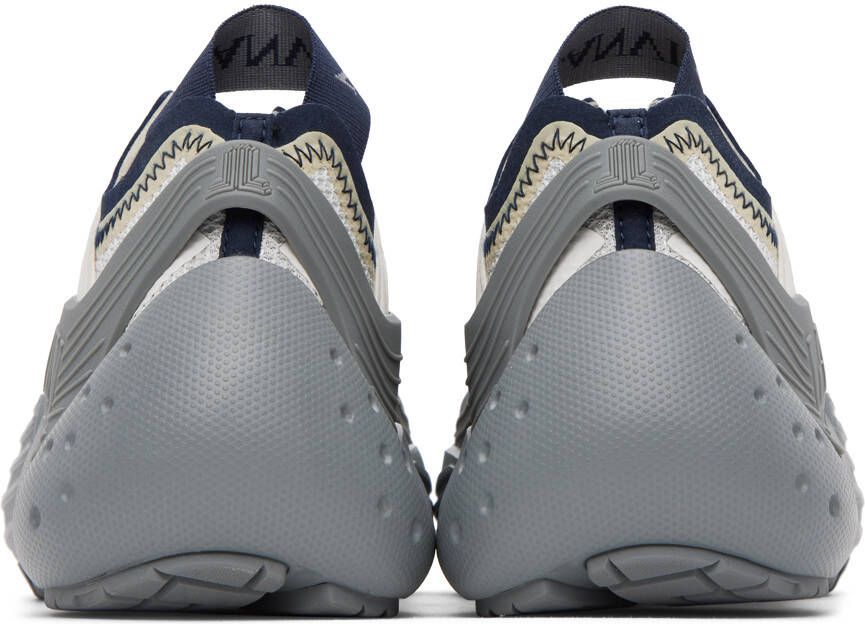 Lanvin SSENSE Exclusive Gray & Navy Flash-X Sneakers