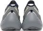 Lanvin SSENSE Exclusive Gray & Navy Flash-X Sneakers - Thumbnail 2