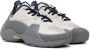 Lanvin SSENSE Exclusive Gray & Navy Flash-X Sneakers - Thumbnail 4