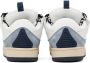 Lanvin SSENSE Exclusive Off-White & Blue Curb Sneakers - Thumbnail 2