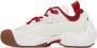 Lanvin SSENSE Exclusive Red & White Flash-X Sneakers - Thumbnail 3