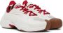 Lanvin SSENSE Exclusive Red & White Flash-X Sneakers - Thumbnail 4