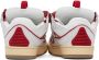 Lanvin SSENSE Exclusive White & Red Curb Sneakers - Thumbnail 2