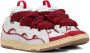 Lanvin SSENSE Exclusive White & Red Curb Sneakers - Thumbnail 4