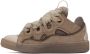 Lanvin Taupe Curb Sneakers - Thumbnail 3