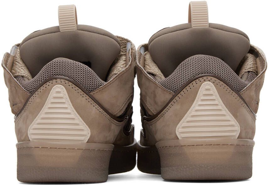 Lanvin Taupe Curb Sneakers