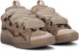 Lanvin Taupe Curb Sneakers - Thumbnail 4