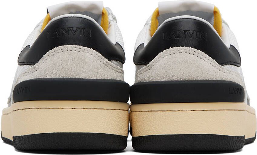 Lanvin White & Black Clay Sneakers
