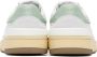 Lanvin White & Green Clay Sneakers - Thumbnail 2