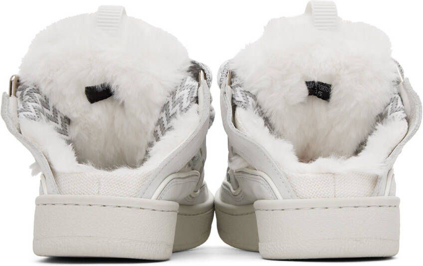 Lanvin White Curb Slip-On Sneakers