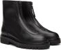 Legres Black Oiled Leather Ankle Boots - Thumbnail 4