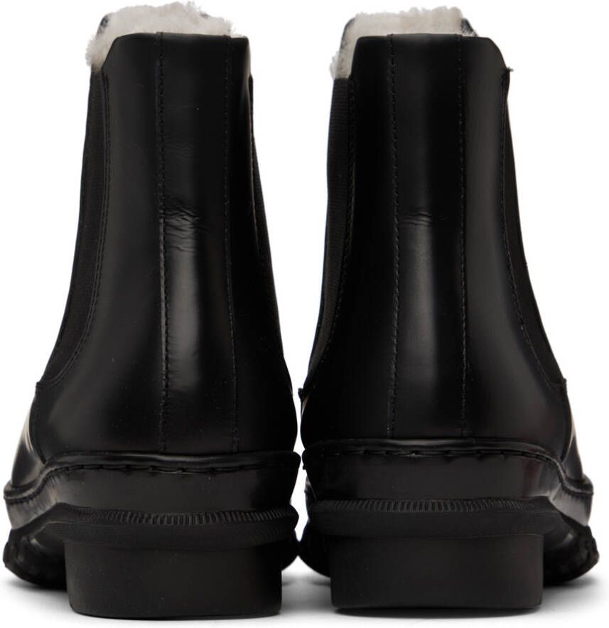 Legres Black Shearling Garden Boots