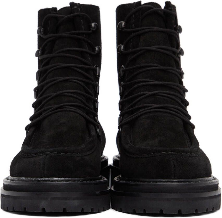 Legres Black Suede College Boots