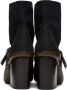 LEMAIRE Black & Brown Pin-Buckle Boots - Thumbnail 2