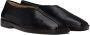 LEMAIRE Black Flat Piped Slippers - Thumbnail 4