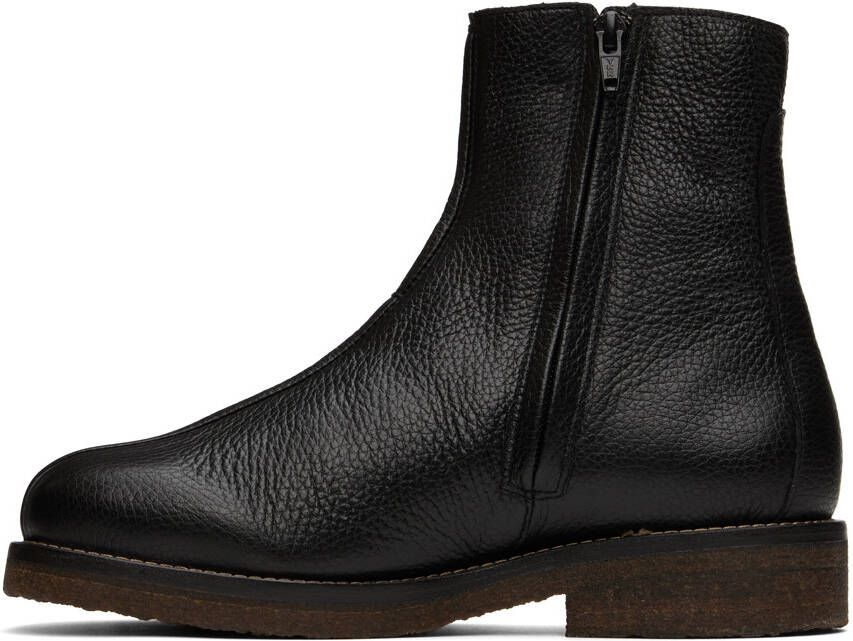 LEMAIRE Black Leather Chelsea Boots