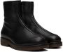 LEMAIRE Black Leather Chelsea Boots - Thumbnail 4
