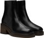 LEMAIRE Black Piped Ankle Boots - Thumbnail 4